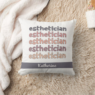 Personalised Aesthetician Cosmetologist Beautician Cushion