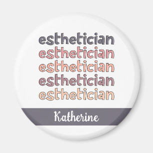 Personalised Aesthetician Cosmetologist Beautician Magnet