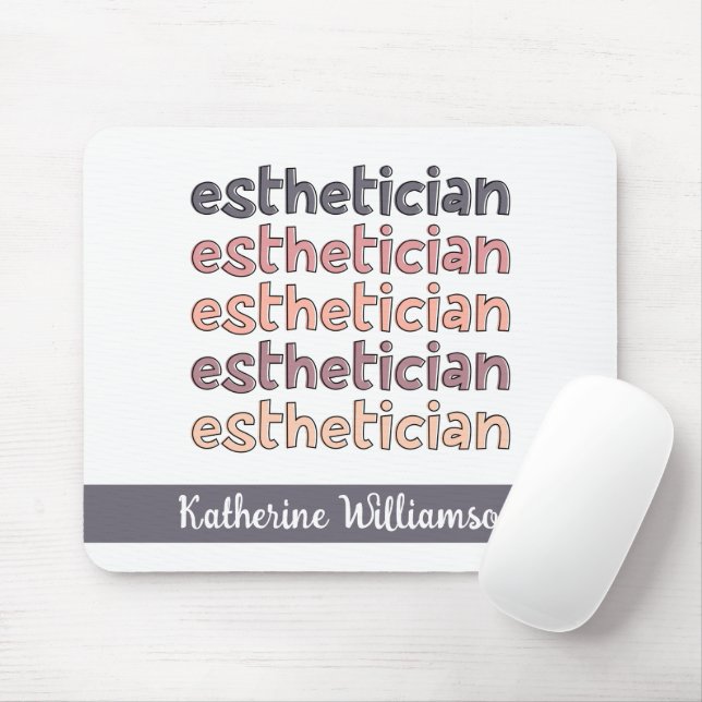 Personalised Aesthetician Cosmetologist Beautician Mouse Pad (With Mouse)