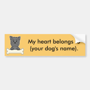 Personalised Affenpinscher Bumper Sticker