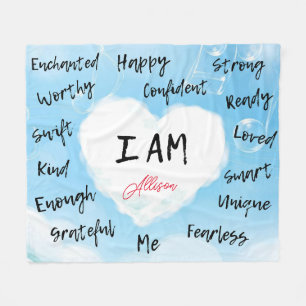 Personalised Affirmations Blanket