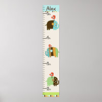 Personalised African Elephants Growth Chart