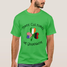 Personalised African Ireland USA Shamrock Men's