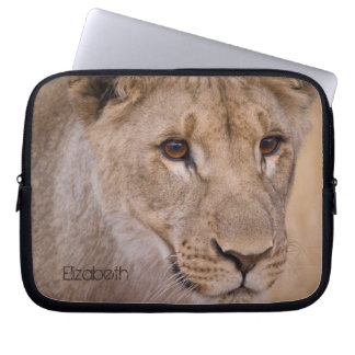Personalised African Lion Laptop Sleeve