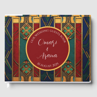 Personalised African Wedding Guests Book