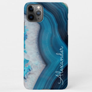 Personalised Agate Handwritten Name Trendy Modern iPhone 11Pro Max Case