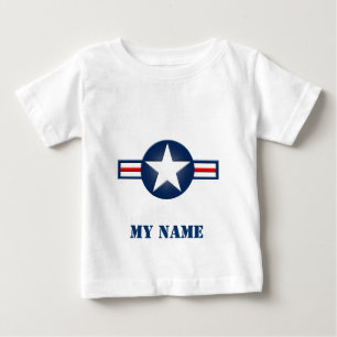 Personalised Air Force Logo Infant Shirt