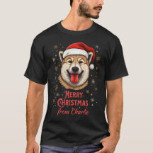 Personalised Akita Inu Dog Love Santa Christmas