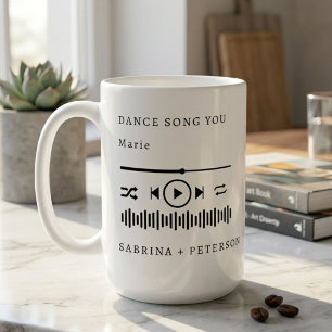 Personalised Album Cover  Favourite Song Wedding Coffee Mug