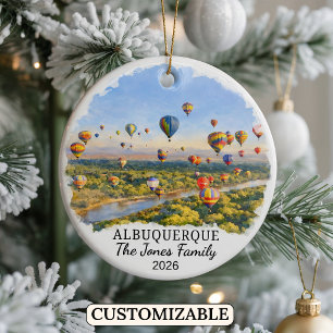 Personalised Albuquerque, Custom New Mexico Ceramic Ornament