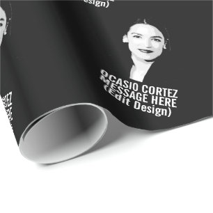 Personalised Alexandria Ocasio-Cortez Wrapping Paper