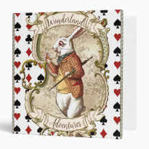 Personalised Alice in Wonderland Scrapbook Binder