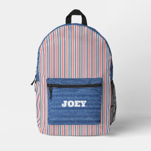 Personalised All-American Printed Backpack