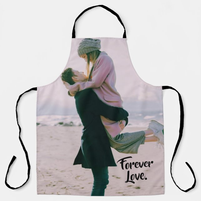 Personalised all over photo print T-Shirt Apron (Front)