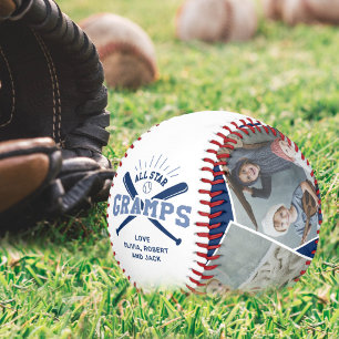 Personalised “All Star Gramps” Blue Baseball