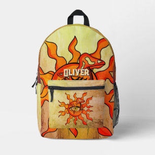 Personalised All Sun-Seeing Mushroom Rays Printed Backpack