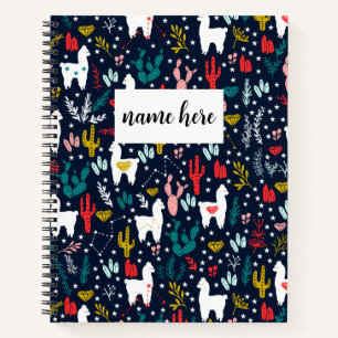 Personalised Alpaca Notebook