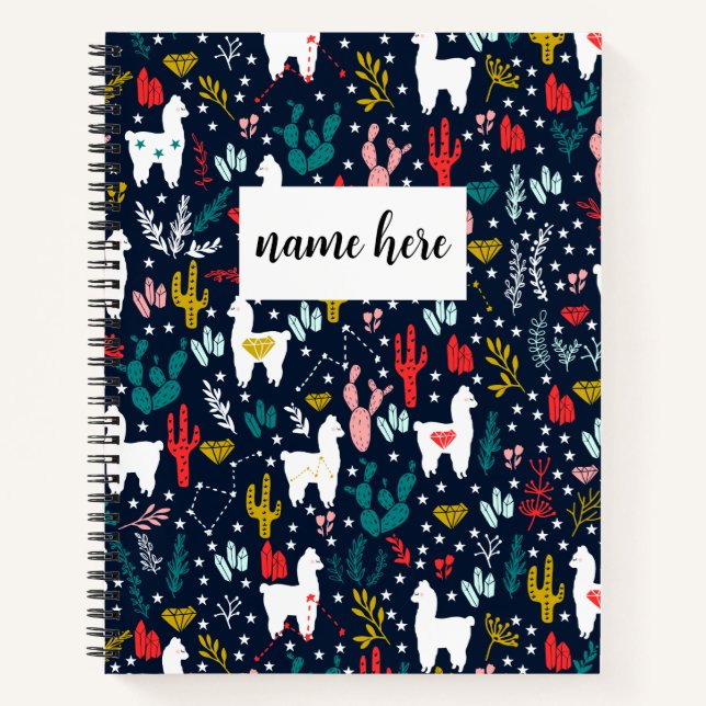 Personalised Alpaca Notebook (Front)