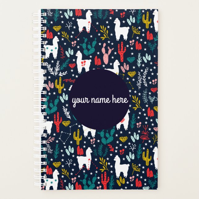 Personalised Alpaca Planner (Front)