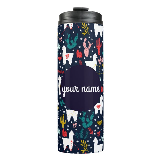 Personalised Alpaca Thermal Tumbler (Front)