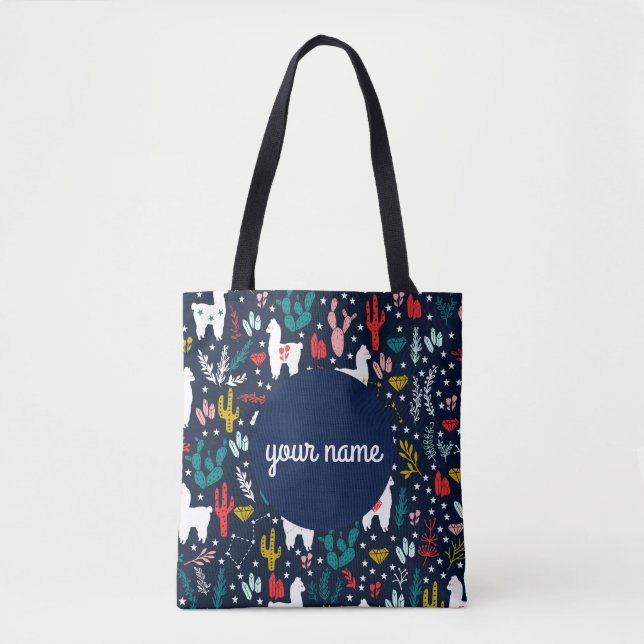 Personalised Alpaca Tote Bag (Front)