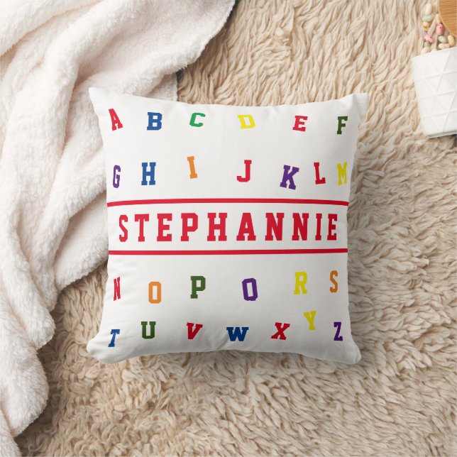 Personalised Alphabet  Cushion (Blanket)