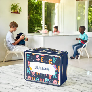 Personalised Alphabet Fun - Back to School Metal Lunch Box