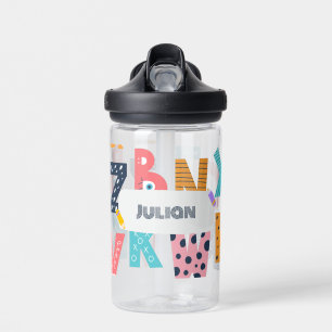 Personalised Alphabet Fun - Back to School Water Bottle