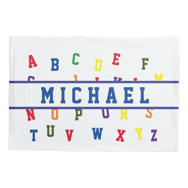 Personalised Alphabet Pillowcase (Back)
