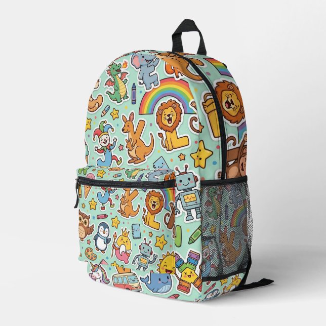 Personalised Alphaland Kids Explorer Backpack  (Back Corner Right)