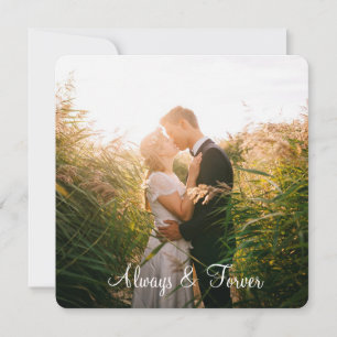 Personalised  "Always & Forever" Photo Border Card