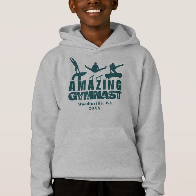 Personalised Amazing Gymnast Location Date Name (Front)