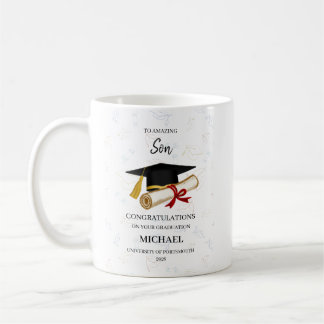 Personalised Amazing Son Graduation Coffee Mug