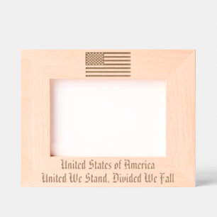 Personalised American Flag Etched Frames