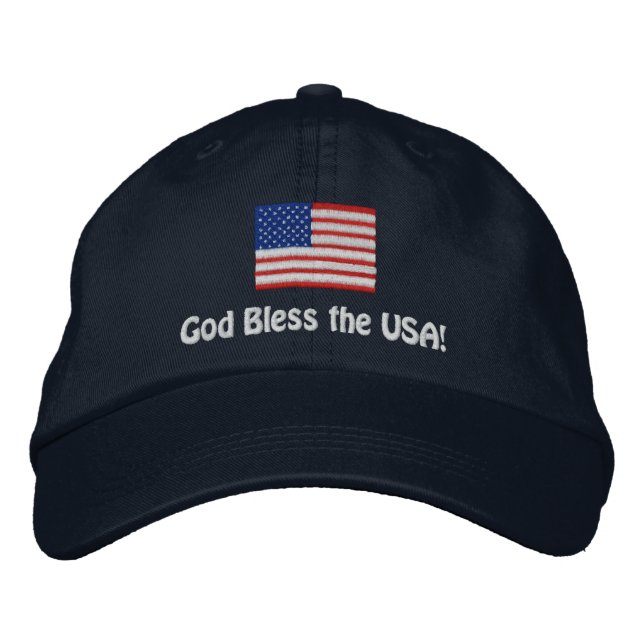 Personalised American Flag Hat (Front)