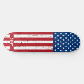 Personalised American Flag Patriotic Custom Skateboard (Horz)