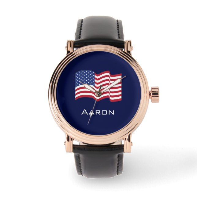 Personalised American Flag Watch  (Front)