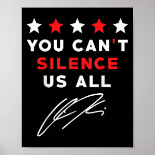 Personalised American Men Women You Cant Silence U Poster