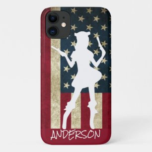 Personalised American Pirate Girl Case-Mate iPhone 11 Case