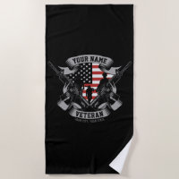 Personalised American Veteran Proud Vet USA Flag