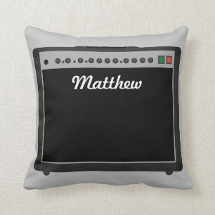 Personalised Amplifier Illustration for Musicians Cushion