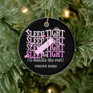 Personalised Anaesthesia Nurse “Sleep Tight” CRNA Ceramic Ornament