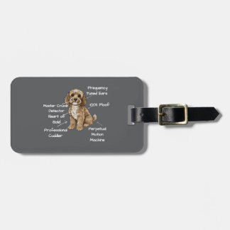 Personalised Anatomy of a Cockapoo Luggage Tag