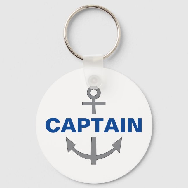 Personalised Anchor Key Ring (Front)