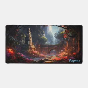 Personalised Ancient Ruins in the Forest Desk Mat