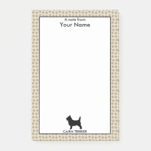 Personalised and Custom Colour Cairn Terrier Post-it Notes