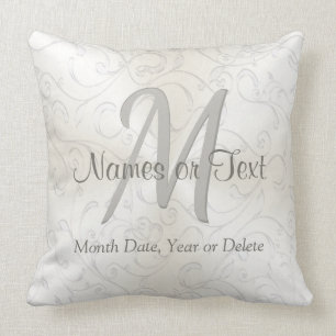 Personalised and Monogram Wedding Pillow