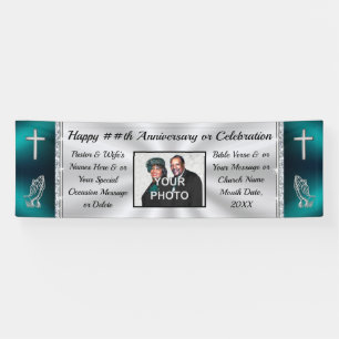 Personalised and Photo, CHURCH Anniversary Banner
