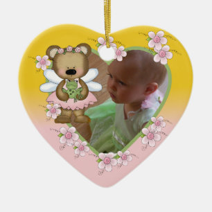 Personalised Angel Bear Photo Ornament