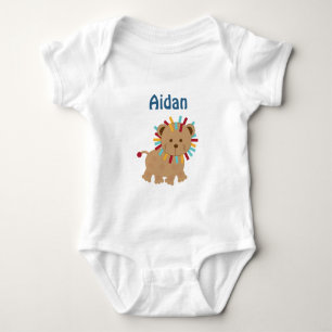 Personalised Animal Parade Lion Turtle baby Shirt